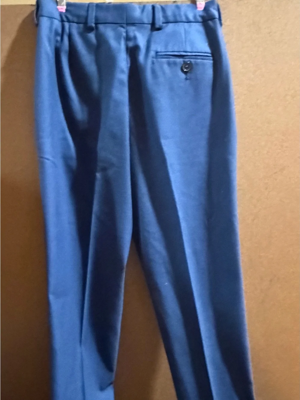 Laure Ralph Lauren boys 12R Royal Blue Dress Pants. Adjustable waist
